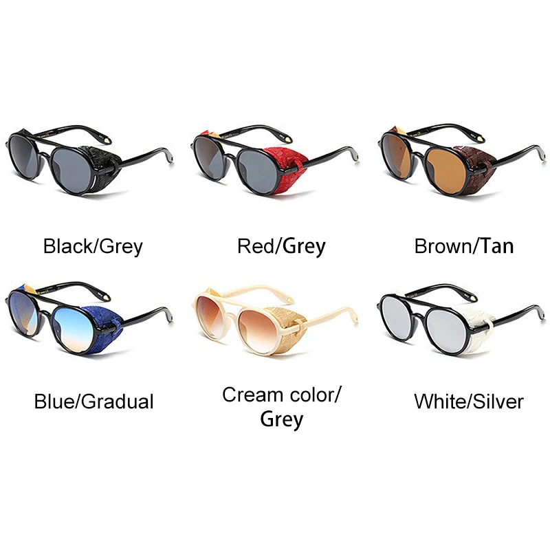 VEGA Eyewear Ретро паровой панк Солнцезащитные очки для женщин/мужчин круглые