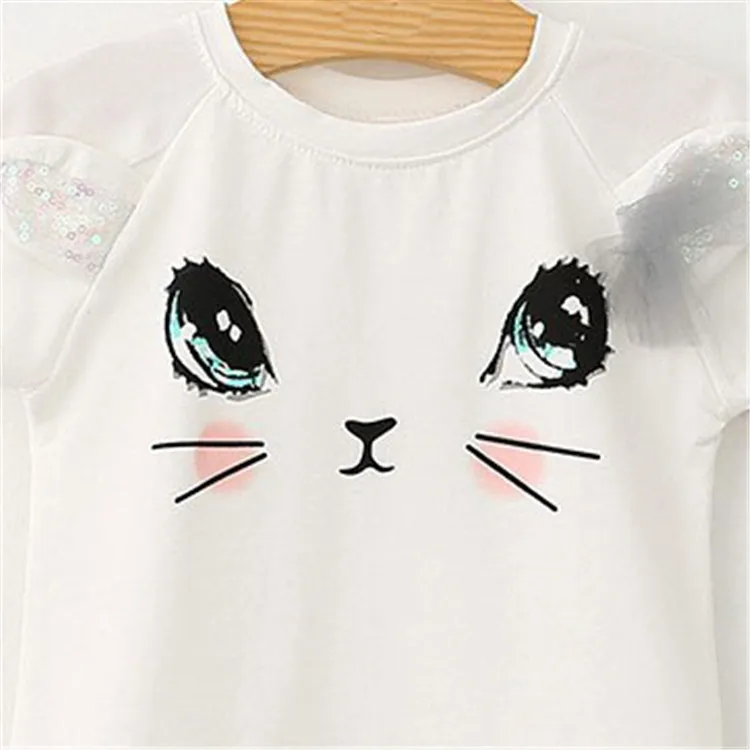 Terno das Crianças para as Meninas Meninas de Verão T shirt de Manga Conjunto de Roupas Saias Moda Curta 2 Pcs Crianças 2018 Crianças Casuais Roupas 5 Curta 2 Pcs Crianças Conjunto de Roupas 2018 Crianças Casuais roupas