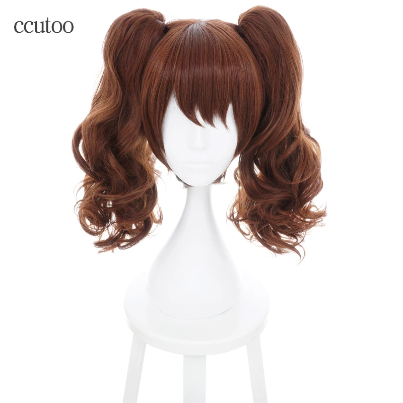 Ccutoo Kujikawa Rise Maid коллекция Ryuujou коричневый вьющиеся синтетические волосы косплей парик с чипом конские хвосты Термостойкое волокно
