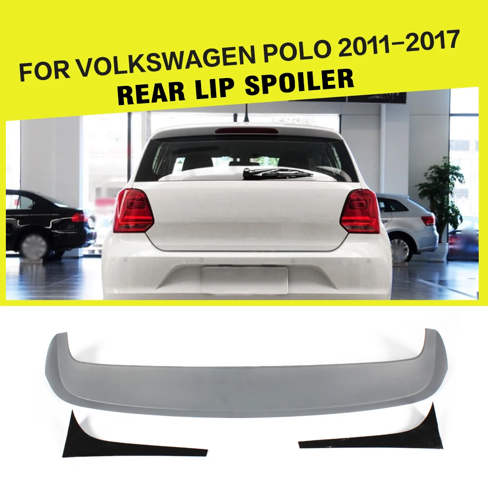 Спойлер на заднюю крышу автомобиля 3 шт. ABS для Volkswagen VW Polo Standard / GTI R 2011 2017
