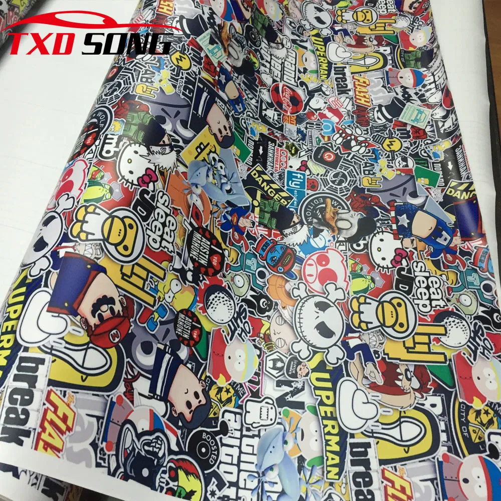 Premium Kualitas Graffiti Kartun Sticker Bom Untuk Motocycle Sepeda