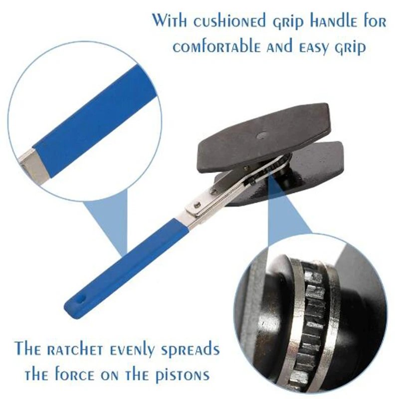 Авто Автомобильный тормозной насос инструменты-регуляторы Быстрый тормозной суппорт пресс торможение двойные четырехпоршни трещотка тормозной суппорт Поршень ремонтный инструмент