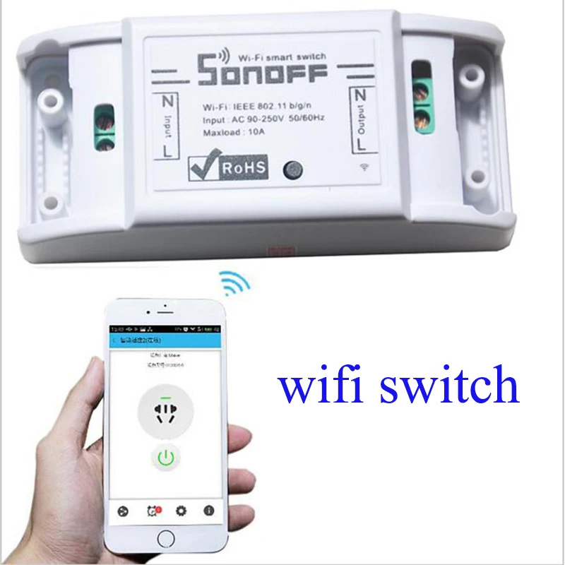 Умный Универсальный беспроводной переключатель Sonoff с Wi Fi переключатели DIY MQTT COAP