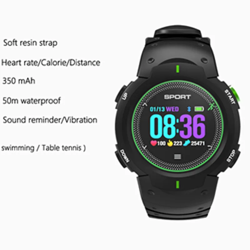 696 Luxury Smart Watch F13 Waterproof Heart Rate SmartWatch Mobile Phone Companion For Android IOS | Электроника