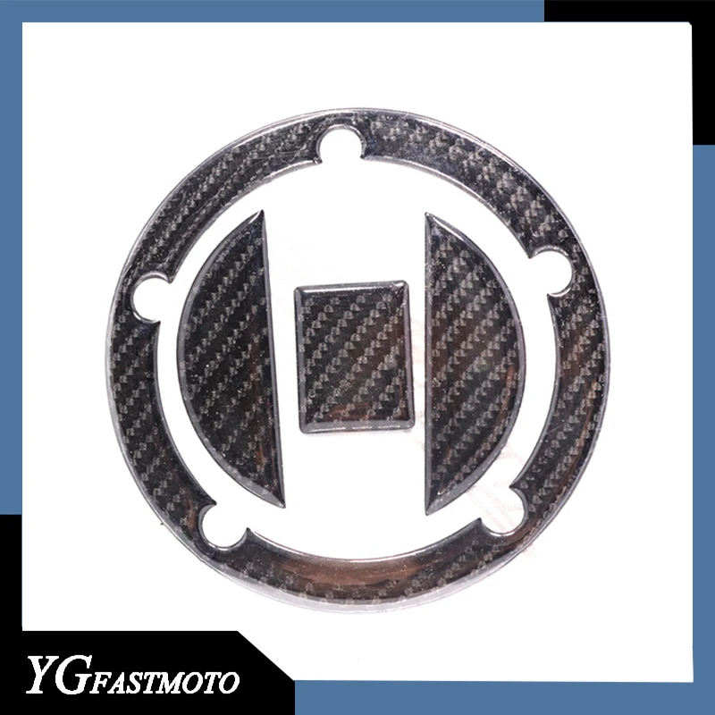 Carbon Fiber Fuel Gas Tank Petrol Cap Pad Protector Sticker Badge Decal