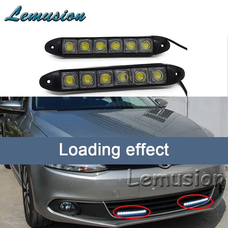 2X Car LED Daytime Running Light 6 LED DRL lamp For Lexus RX NX GS