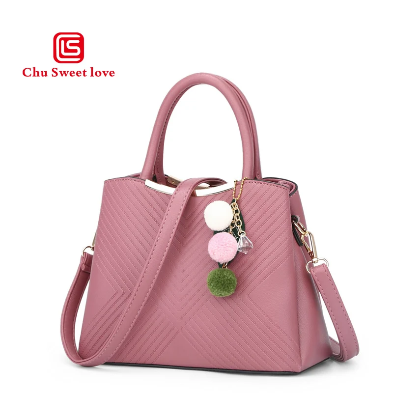 

2018 new ladies bag PU Leather Europe and the United States style handbag lady Messenger shoulder bag