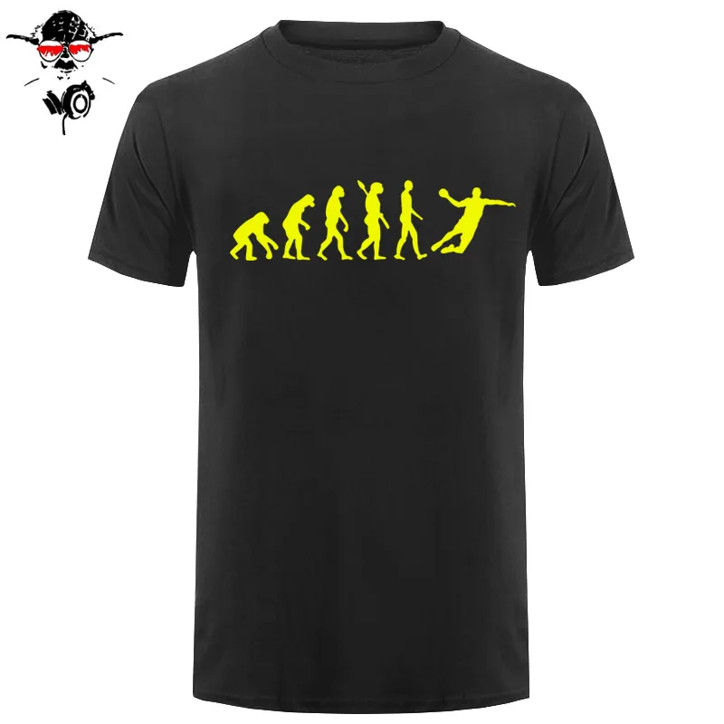 Evolution Handball T Shirt Men New Summer Short Sleeve Fashion Cotton Cool Evolution T-Shirt Tops Men Clothing