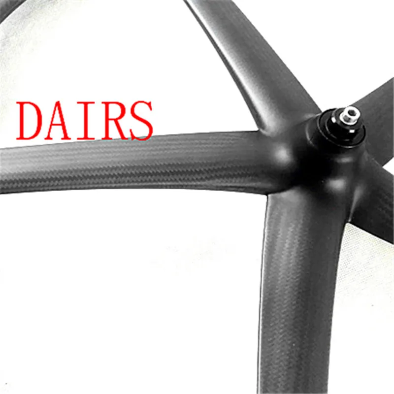 Flash Deal carbon wheels road 5 spokes wheel clincher/tubular spokes wheels  track 5 spokes wheelset Fixed gear spokes wheelset 2