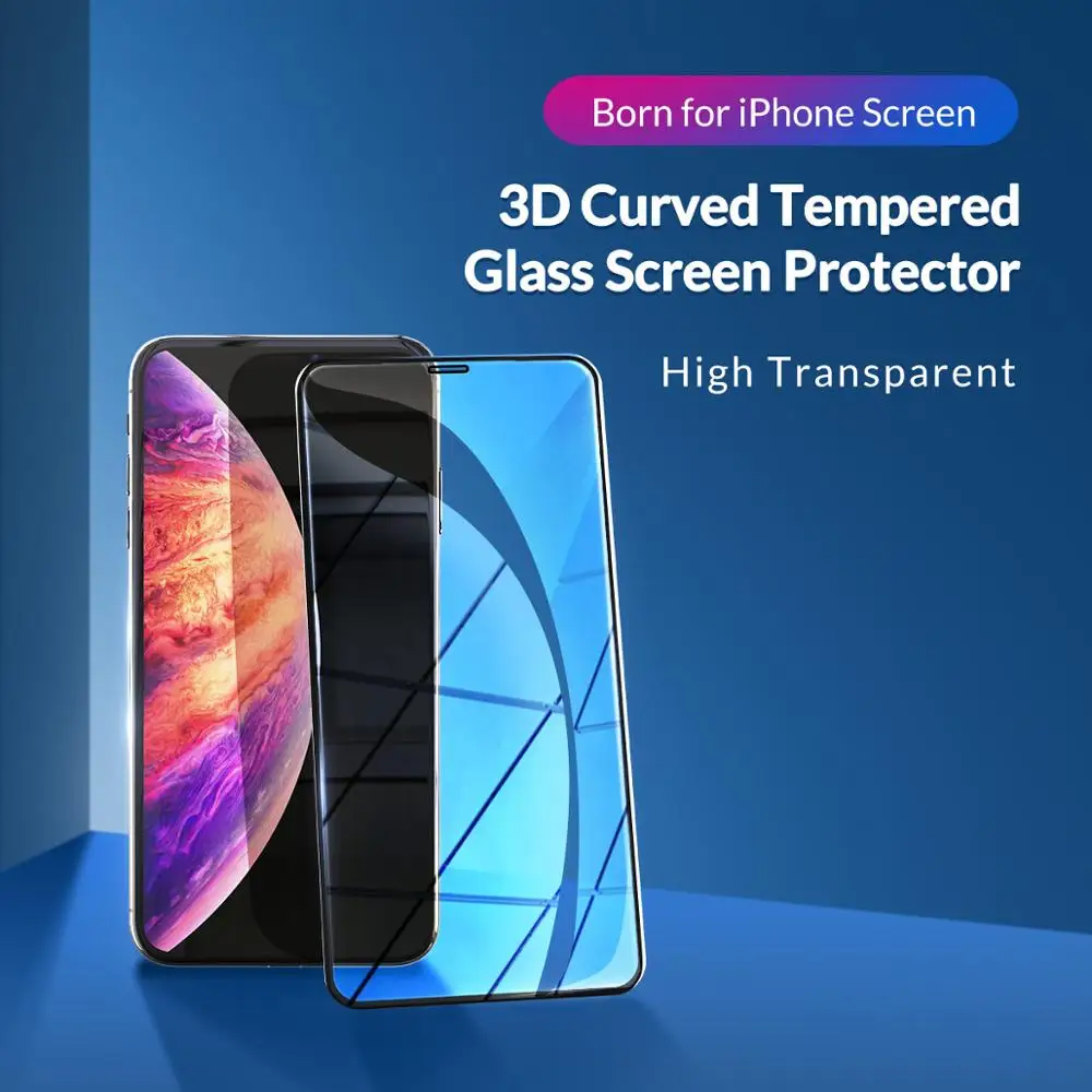  ORICO Schwarz 3D Volle Abdeckung 9H Gehärtetem Glas Screen Protector für iphone 6 7 8 Gebogene Schu