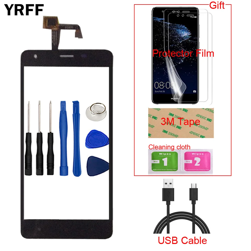 

5.5'' TouchGlass Mobile Phone Touch Glass For Oukitel K6000 Pro Touch Screen Glass Digitizer Panel Lens Sensor Tools Adhesive