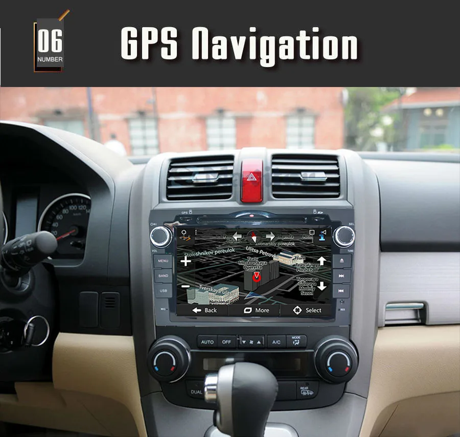 Cheap 4G Android navigation gps 9.0 for HONDA CRV CR-V 2006-2011 2din car dvd player car stereo radio HD 1024 * 600 + Camera 12