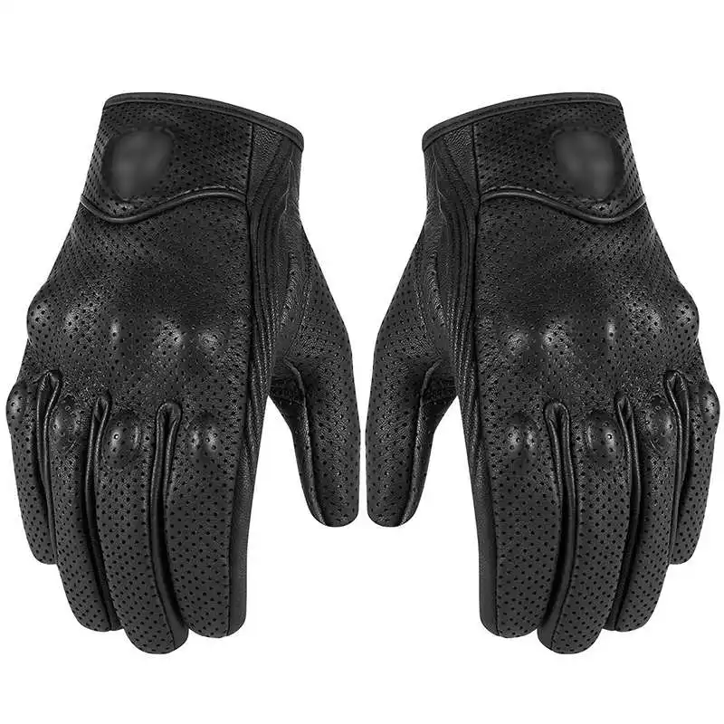 Prix pour Rétro pursuit perforé en cuir véritable moto gants moto coupe-vent chaud gants de moto de protection gears motocross Prix pour Rétro pursuit perforé en cuir véritable moto gants moto coupe-vent chaud gants de moto de protection gears motocross