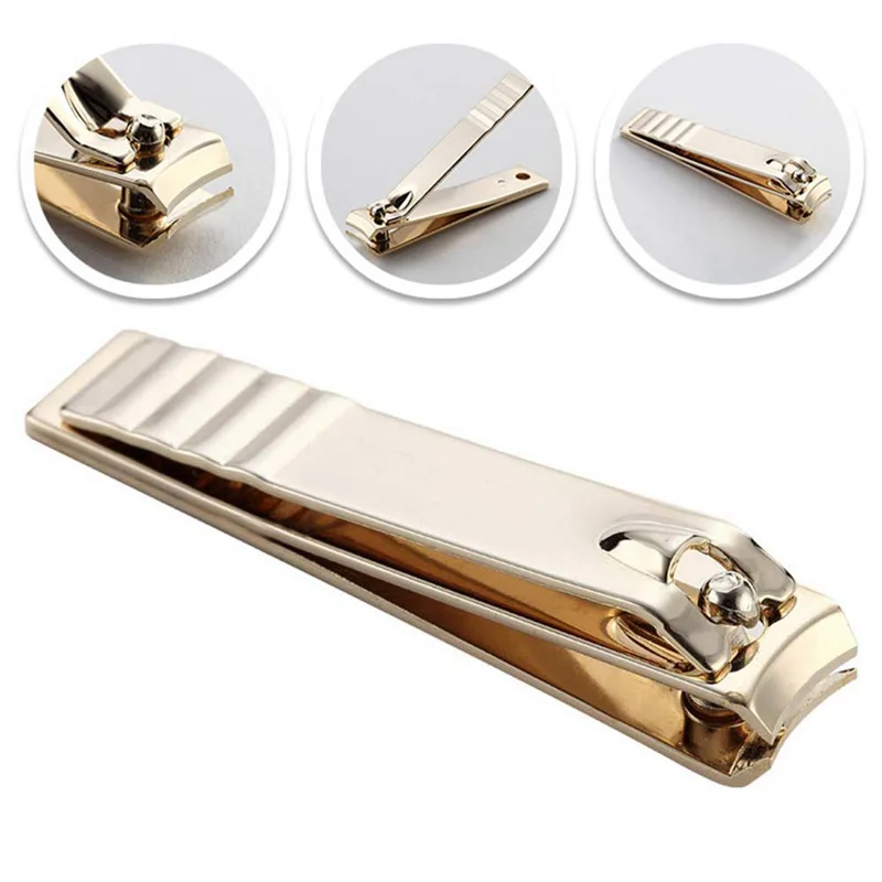 

1PC Professional Nail Clippers Carbon Steel High Quality Nail Cutter Gold Silver Repair Finger Toe Tools Finger Toe Scissors