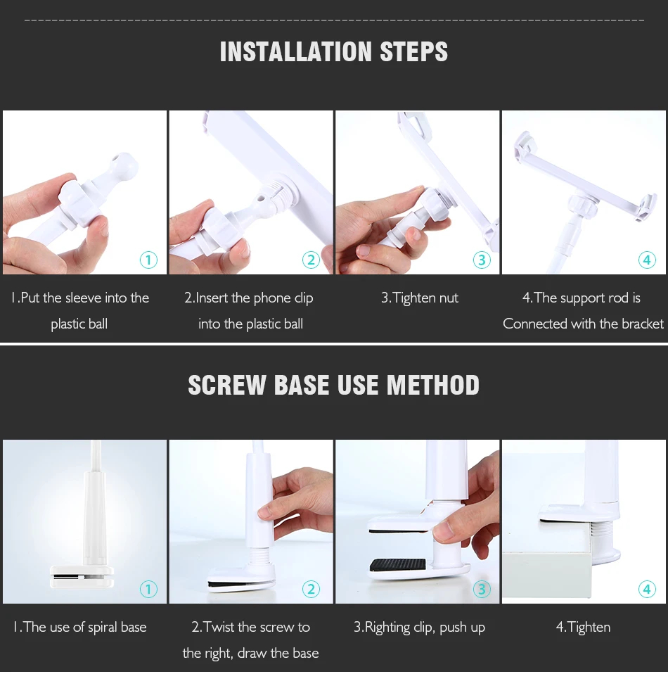 Holder Stand For iPhone 6 6Plus 7 7Plus 5 Holder For iPad Desk Tablet PC Stands  (5)
