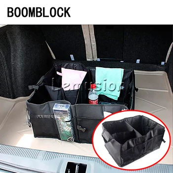 

BOOMBLOCK Car Trunk Storage Box For BMW X5 E53 E70 X6 E71 X1 X3 X4 E46 E60 E90 E36 F30 F10 E81 F20 Folding Backseat Accessories