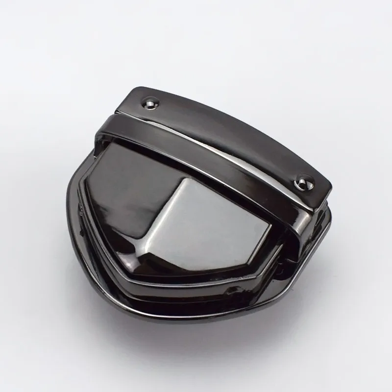 Meetee Metal Clasp Turn Lock Twist Locks for DIY Handmade Bag Accessories Purse Handbag Hardware Part Closure E6-15 - Цвет: gun black