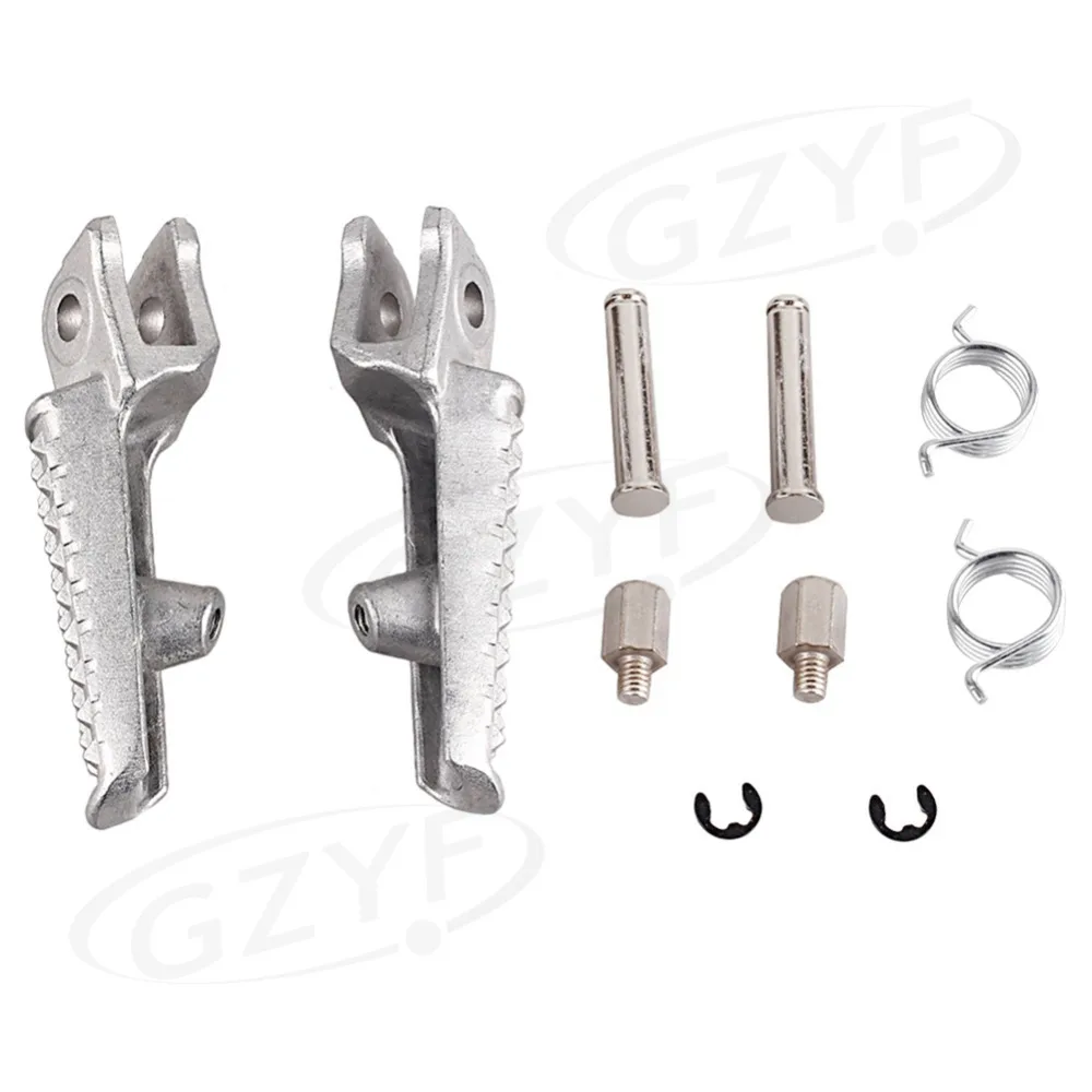 CNC Aluminum Front Foot Peg Footrest for Honda CBR600RR F5 2003-2014 & CBR1000RR 2004-2014 & CB1000R 2008-2011 Silver