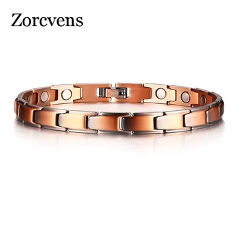 

LETAPI Copper Magnetic Bracelets for Women Size Adjustable Bronze Color Arthritis Healing Pulsera Female Jewelry