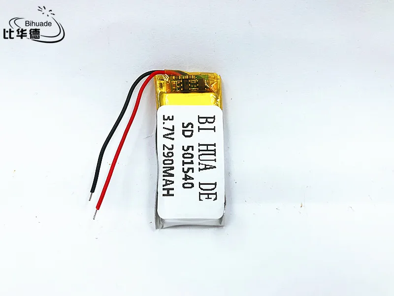 Li-Po 3,7 V, 290 mAH, 501540 полимерный литий-ионный/литий-ионная аккумуляторная батарея для gps, mp3, mp4, mp5, dvd, модель игрушка
