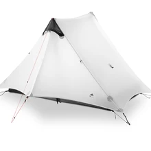 3F UL шестерни LanShan 2 2 человек Открытый Сверхлегкий Палатка 3 Сезон Профессиональный 15D силиконовые бесштоковый-палатка 4 сезона