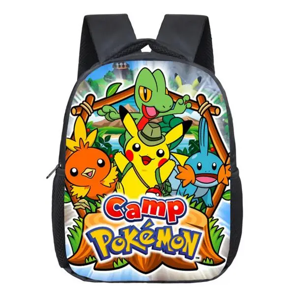 Аниме Рюкзак Pokemon Pocket Monster школьная сумка Ash Ketchum/Пикачу школьные рюкзаки для девушек мальчиков повседневная сумка Детский рюкзак для книг