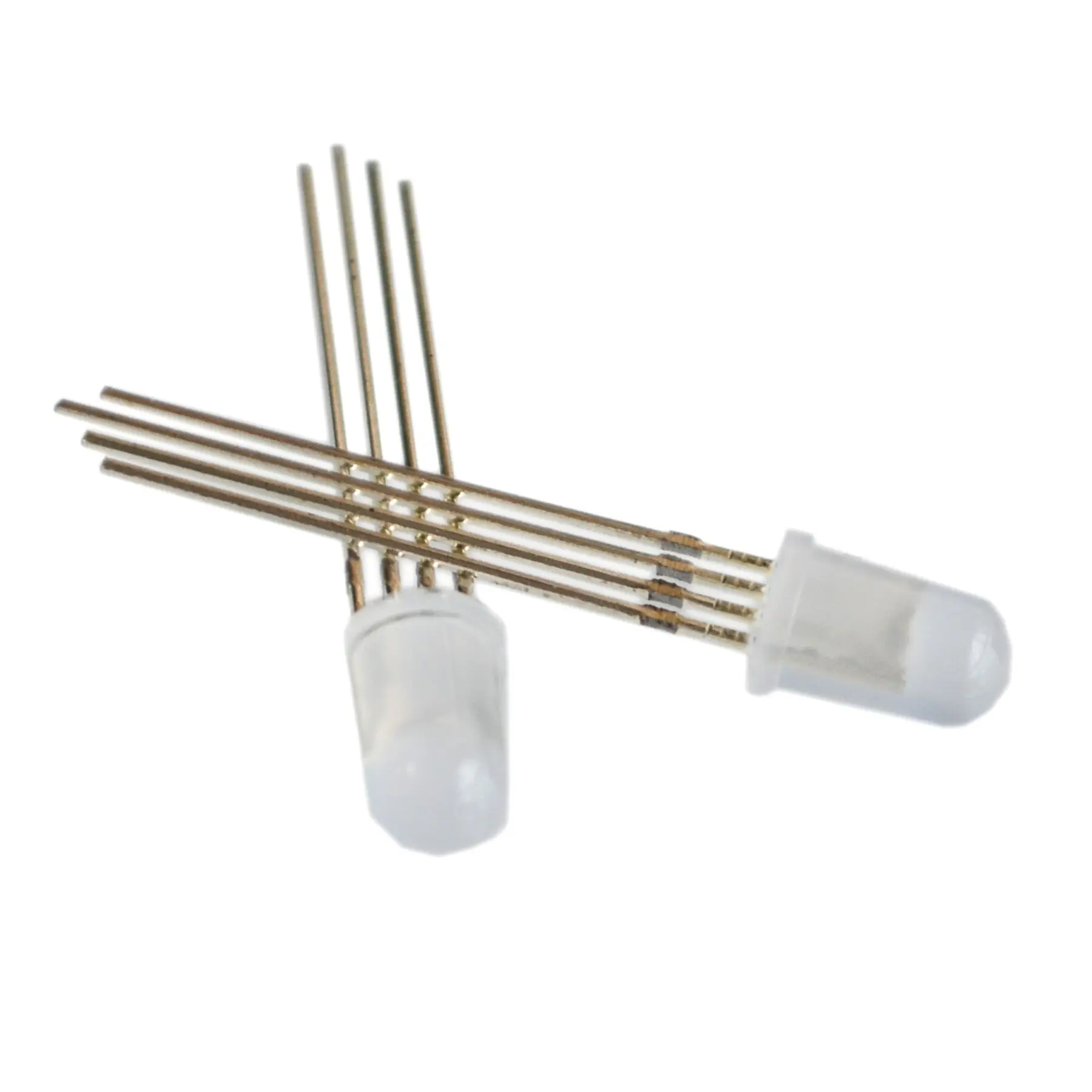 50pcs 5mm RGB LED Common Cathode Tri Color Emitting Diodes f5 RGB