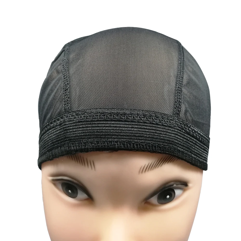 Wholesale Mesh Dome Cap For Making Wigs Fashion Wig Cap With Elastic Band 3 sizes Black Hairnets For Women DIY