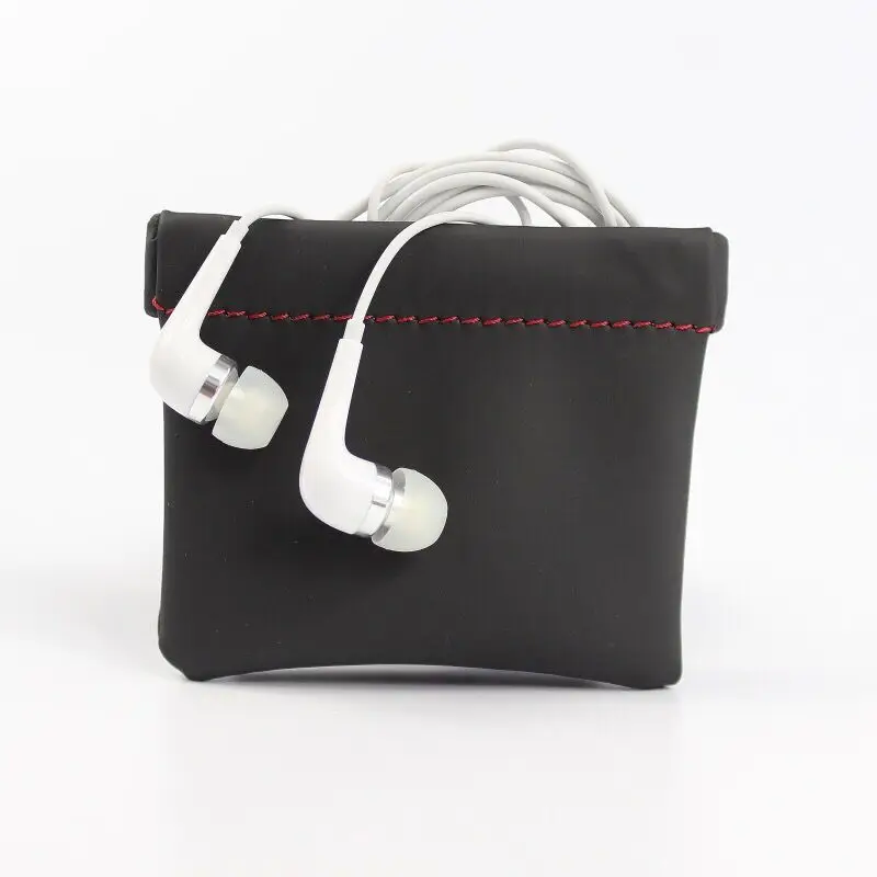 New PU Leather earphone bag Headphones Mini protection sleeve data