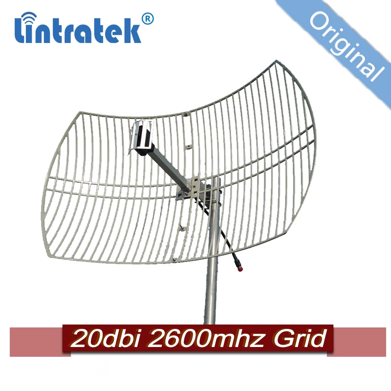 Antena parabólica de rejilla direccional para exteriores, amplificador de  señal móvil B7 #15, 2600mhz, 20dbi|Amplificadores de señal| - AliExpress