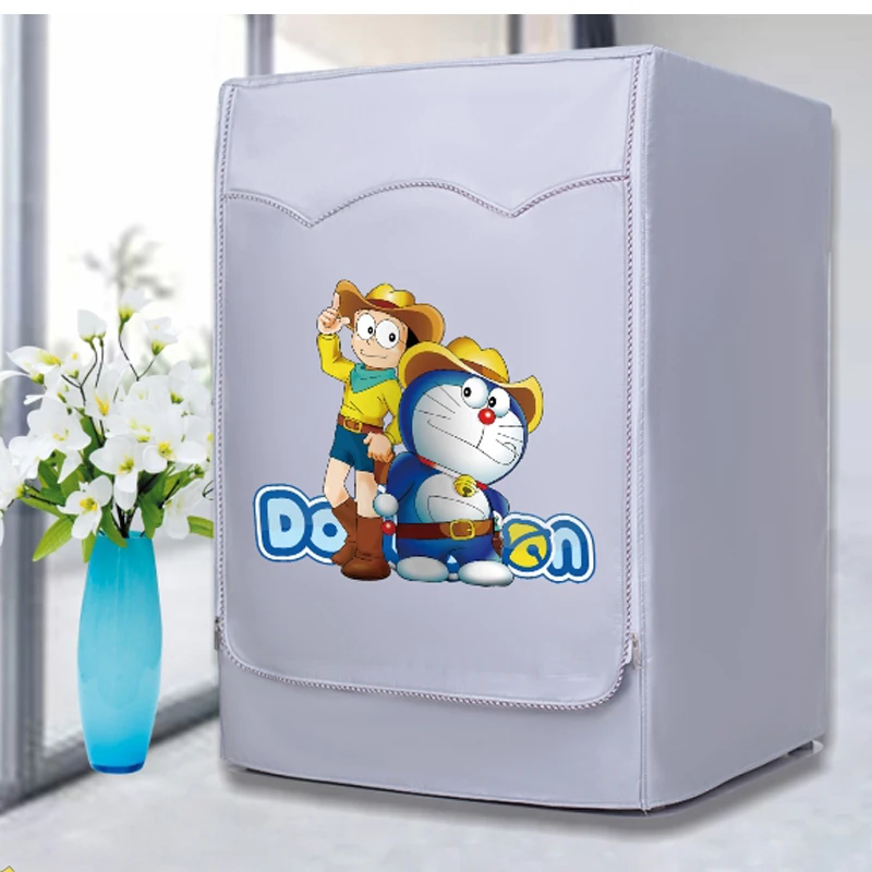 

SRYSJS Silver Coating Cover Waterproof and Sunscreen Washing Machine Cover Flower Passport Cover Home Roller Dust-proof Case