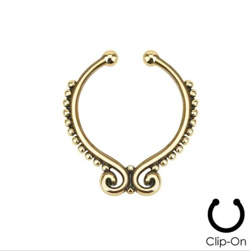 

Belly Button Rings Rushed Trendy Plant Ear Plugs 3 Pcs 2015 New Fake Nose Ring Clip On Septum For Clicker Non Piercing Hoop