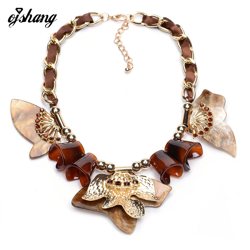 Statement 2016Fashion Women Necklace Pendant Collier Femme Flower Jewellery Choker Big Bib Female Maxi Collar Jewelry