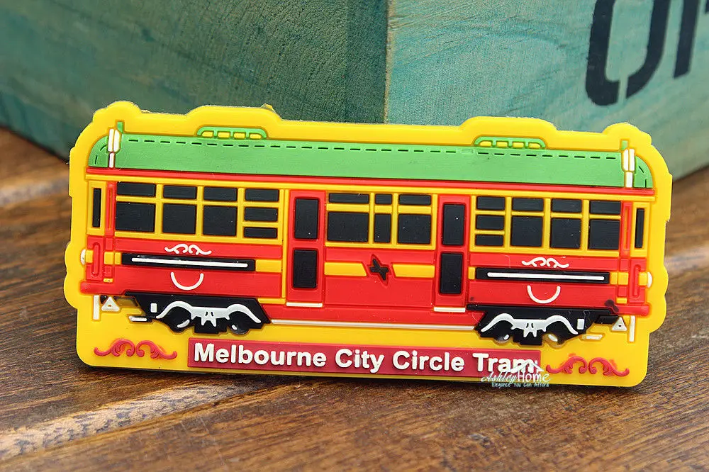 Australia, Melbourne City Circle Tram, Tourist Travel Souvenir Rubber