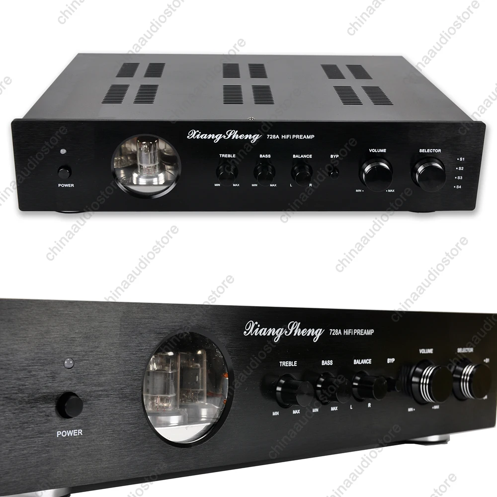 

XiangSheng 728A Tube Preamp Hi-Fi Pre-amplifier 12AT7 ECC81 12AU7 ECC82 Tube Stereo Pre-Amplifier Sound Equalizer 115V 230V