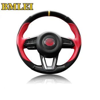 

2018 New Car Steering Wheel cover Sport Fashion Car Styling Steering-wheel Wrap Braid Case Interior for Mazda CX5 Atenza Axela