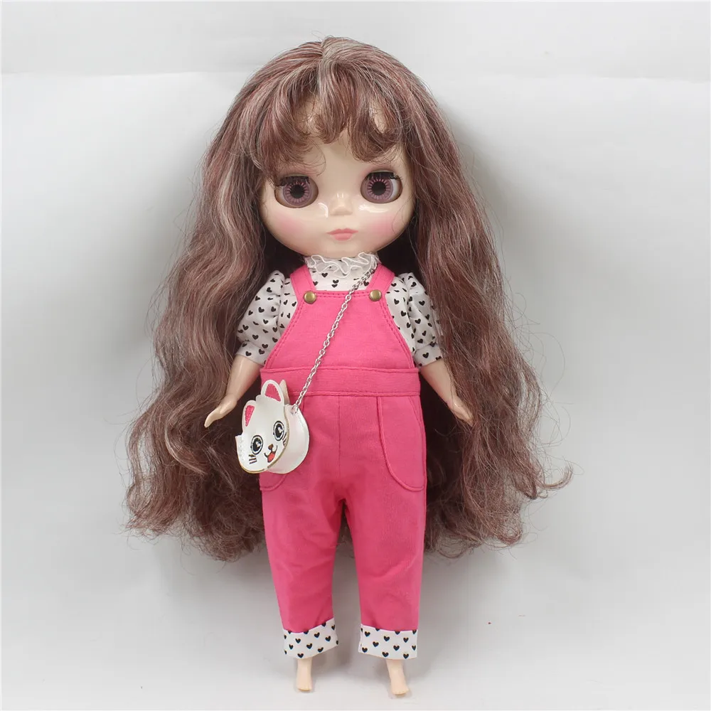 Blyth мягкая игрушка пухленькое тело розовый костюм с кошкой сумка|suit pins|suit tweedsuit
