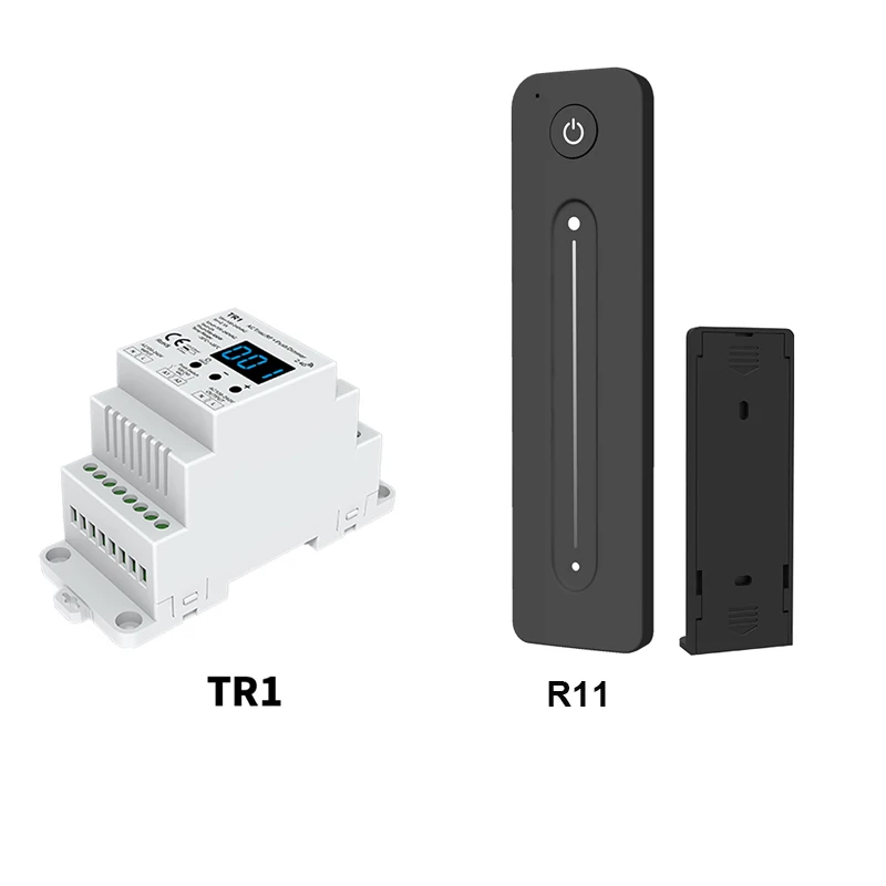 TR1 светодиодный триамный диммер 220 в переменный ток диммер Высокое напряжение Вход задний край диммер din-рейка триамный диммер 100-240VAC выход