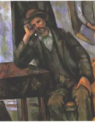 Поль Сезанн маслом воспроизводства, картина маслом ручной работы, человек-курение-трубы, Холст Картина маслом