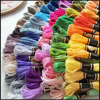 

Factory Wholesale Embroidery Floss Yarn Thread Choose Any Colors 8.7yard/pcs