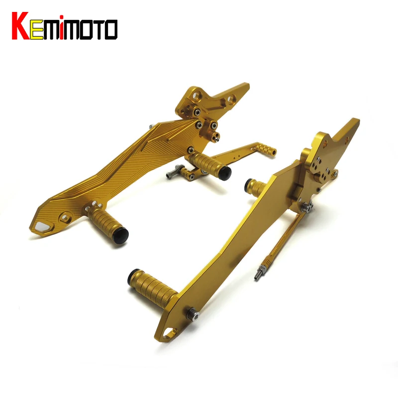 

KEMiMOTO Motorcycle foot pegs foot reasts adjustable CNC Aluminum rests For kawasaki z800 2013 2014 2015 2016