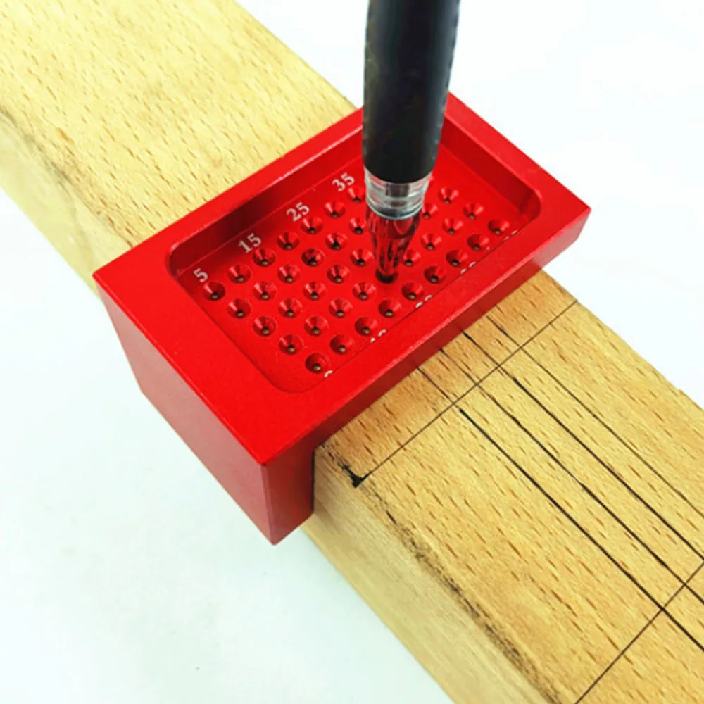 

Aluminum Alloy Mini Precision Woodworking Ruler Hole Ruler T-shaped Scriber Gauge Carpenter Scribe Measuring Tools