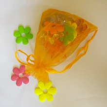 100 шт 20*30 см оранжевый подарочная Сумка из органзы стенд для ювелирных украшений сумки мешок шнурок для браслета/ожерелья Мини мешок пряжи