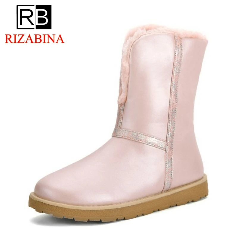 RizaBina/размер 33-43 женские теплые ботинки на плоской подошве короткие с круглым