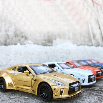 

1:32 Diecast Racing Model Toy Car With Body Kits Sound And Light Pull Back Toy Metal Vehicle Diecast Car For Boy Kids Gift