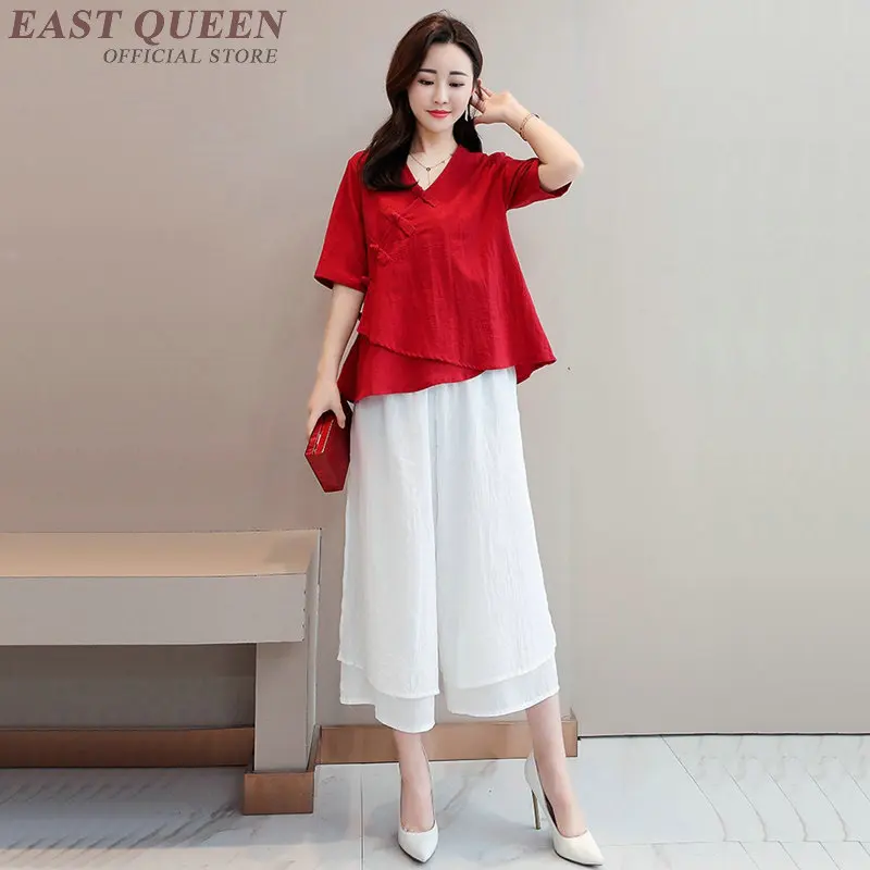 Китайский стиль винтажные наряды для женщин Cheongsam Qiao женская одежда Tang женские комплекты из двух предметов комплект с юбкой TA1709