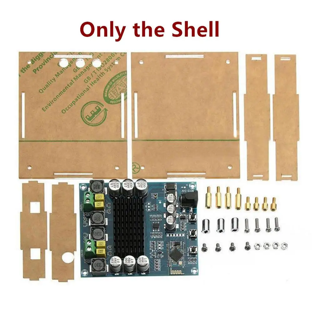 

TPA3116D2 Professional 120Wx2 Digital Bluetooth 4.0 Audio Receiver Amplifier Module Board With Acrylic Case DIY