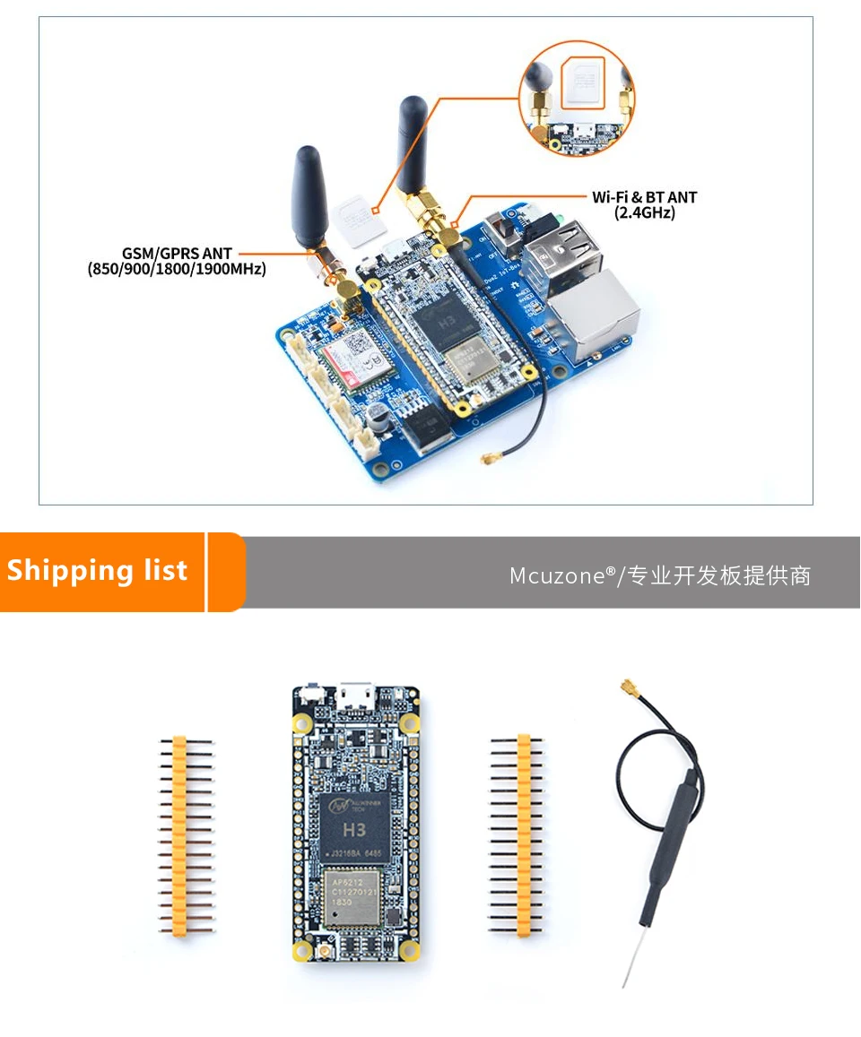 FriendlyARM NanoPi DUO2 512 М Allwinner H3 Cortex-A7 Bluetooth модуль беспроводного доступа Wi-Fi, UbuntuCore легкий вес IoT приложений