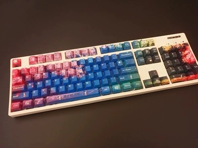 1 комплект 60/87/104 ключей ночные колпачки для Sakura PBT сублимационные механические