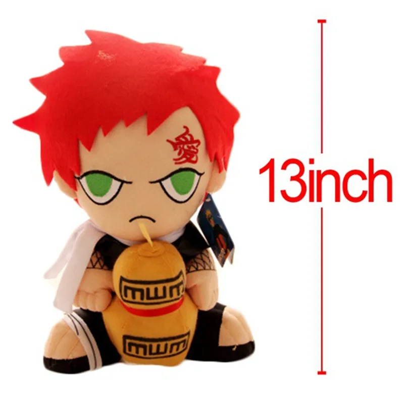 

Anime Naruto Model Plush Dolls birthday gift 33cm NARUTO Figure Pillow Gaara Stuffed Toys